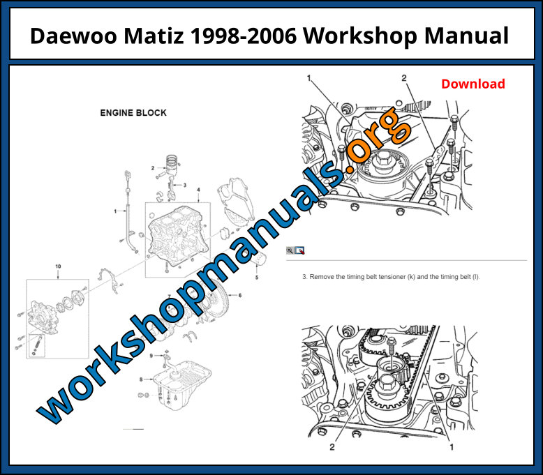 Daewoo Matiz 1998-2006 Workshop Manual Download