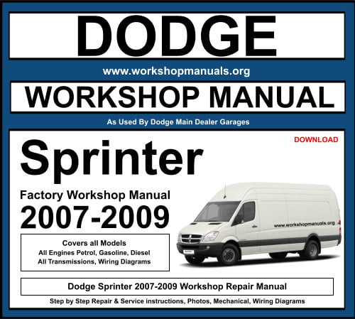 Dodge Sprinter 2007-2009 Workshop Repair Manual