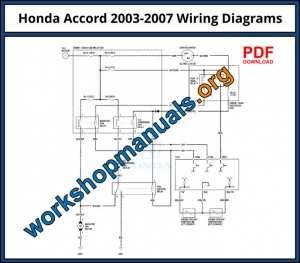 Honda Accord 2003-2007 Workshop Repair Manual Download PDF