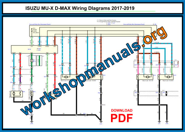 ISUZU MU-X D-MAX Wiring DIagrams 2017-2019