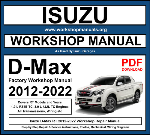 Isuzu D-Max 2012-2022 Workshop Repair Manual