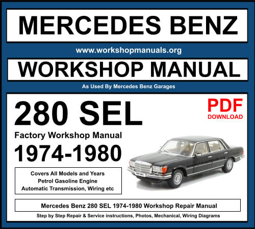 Mercedes 280 SEL Workshop Repair Manual Download PDF