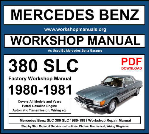 Mercedes 380 SLC Workshop Repair Manual Download PDF