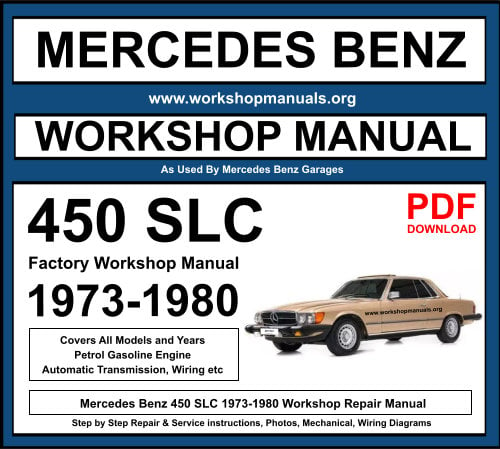 Mercedes 450 SLC Workshop Repair Manual Download PDF