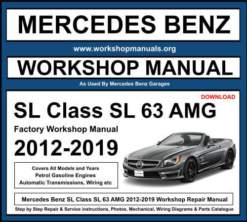 Mercedes SL Class SL 63 AMG 2012-2019 Workshop Repair Manual Download