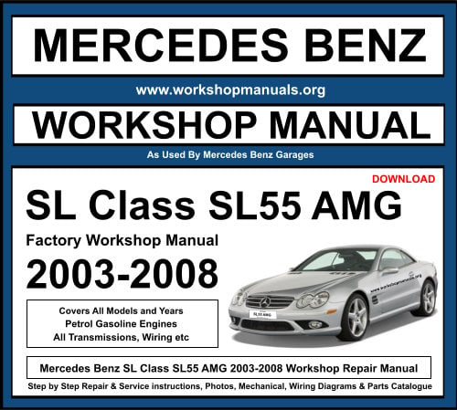 Mercedes SL Class SL55 AMG 2003-2008 Workshop Repair Manual Download