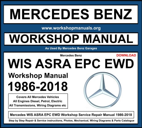 Mercedes WIS ASRA EPC EWD Workshop Service Repair Manual 1986-2018