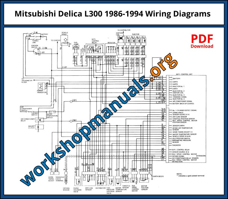 Mitsubishi Delica L300 Wiring Diagrams Download