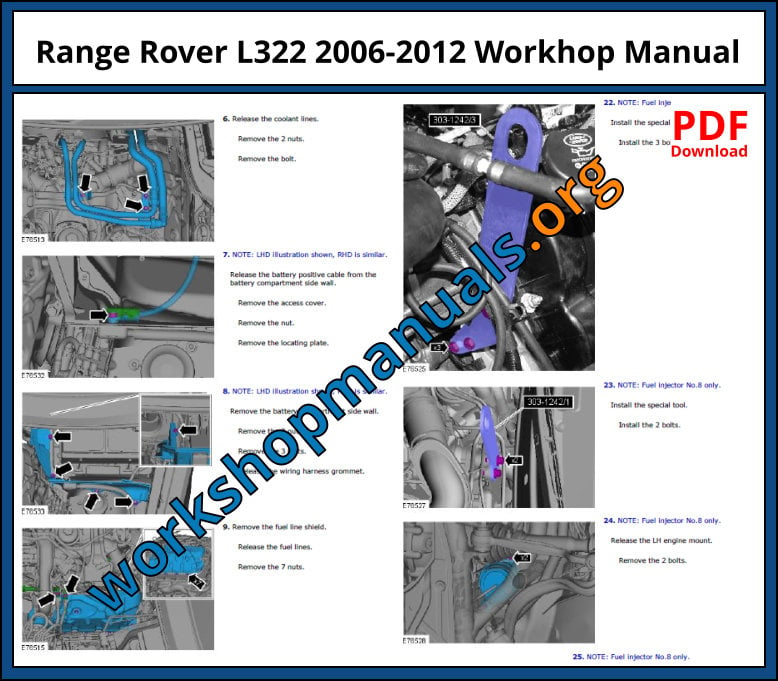 Range Rover L322 2006-2012 Workshop Manual