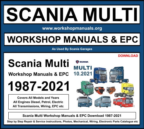 Scania Multi Workshop Service Repair Manual Download 1987-2021