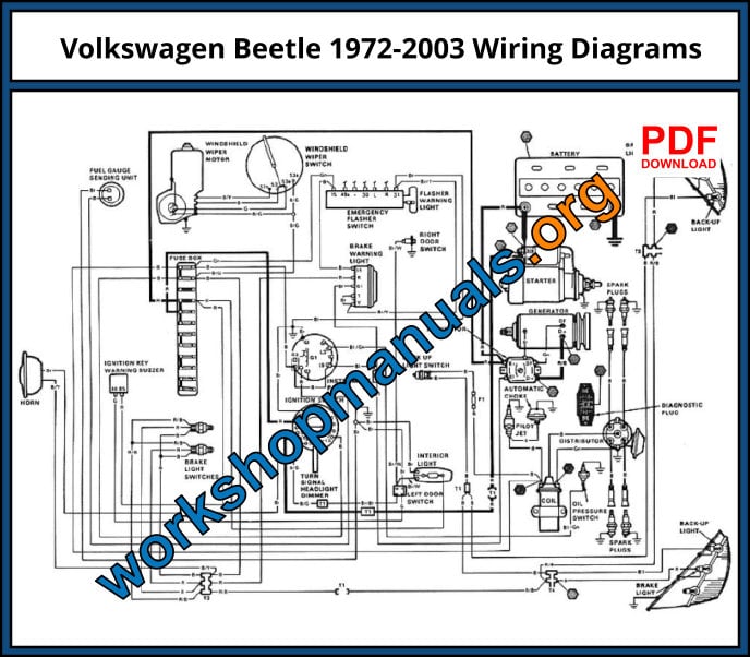 VW Volkswagon Beetle Wiring Diagrams PDF