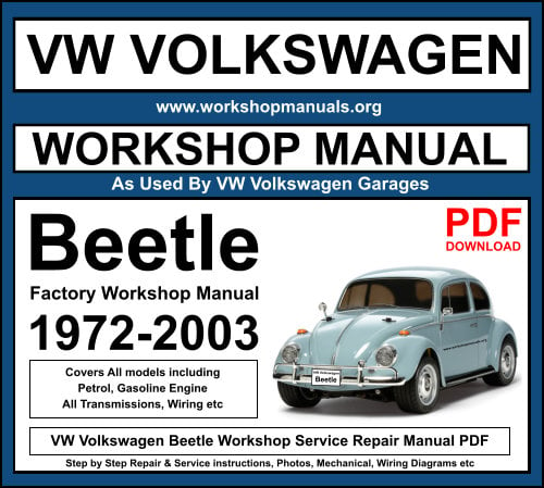 VW Volkswagon Beetle Workshop Repair Manual PDF