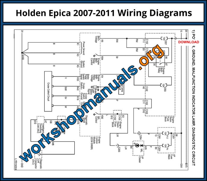 Holden Epica 2007-2011 Wiring Diagrams