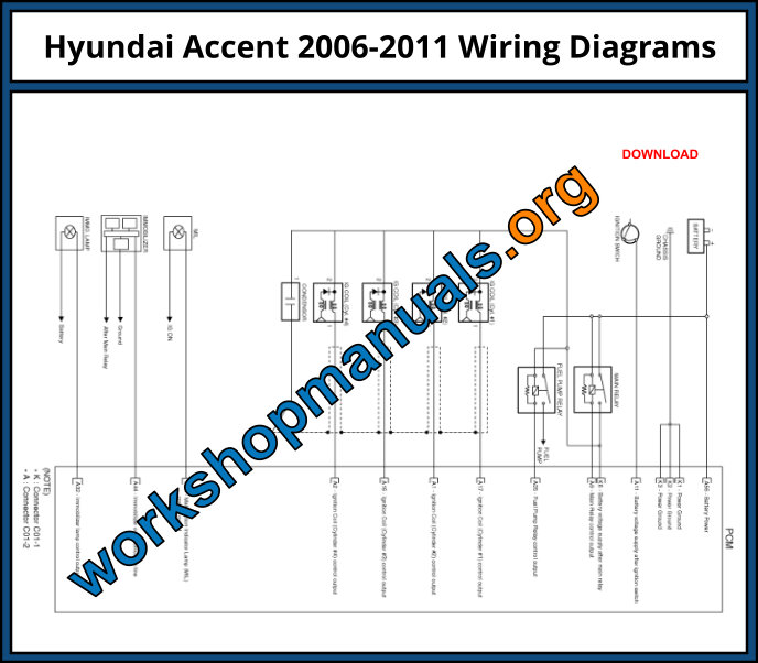 Hyundai Accent 2006-2011 Wiring Diagrams