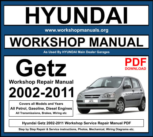 Hyundai Getz 2002-2011 Workshop Repair Manual Download PDF