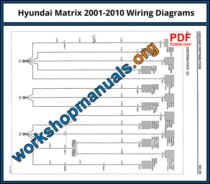 Hyundai Matrix 2001-2010 Wiring Diagrams