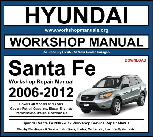 Hyundai Santa Fe 2006-2012 Workshop Repair Manual Download PDF