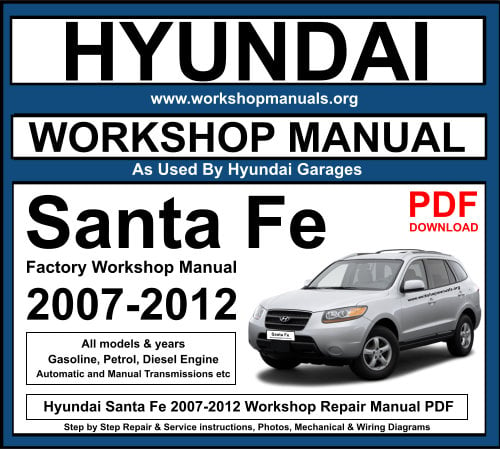 Hyundai Santa Fe 2007-2012 Workshop Repair Manual