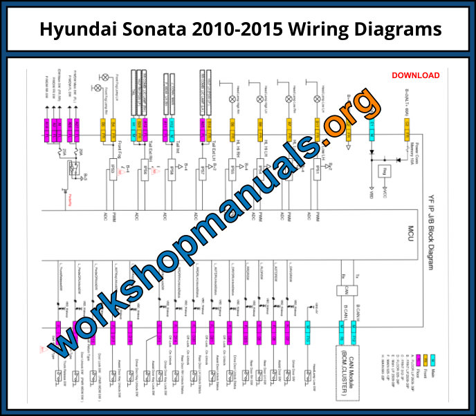 Hyundai Sonata 2010-2015 Wiring Diagrams