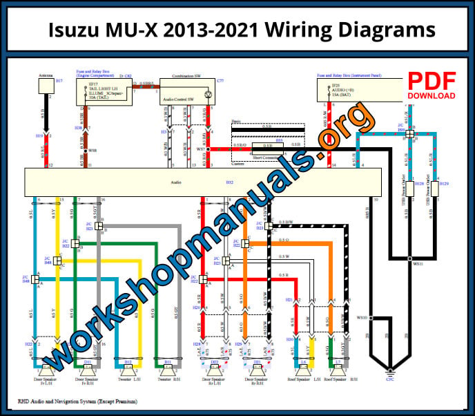 Isuzu MU-X 2013-2021 Wiring Diagrams