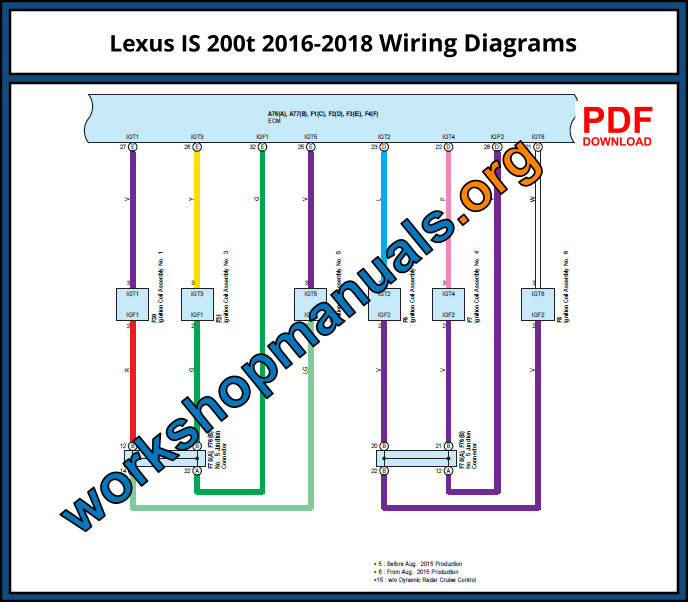Lexus IS 200t 2016-2018 Wiring Diagrams