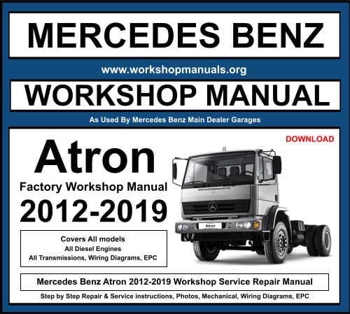 Mercedes Benz Atron Workshop Repair Manual
