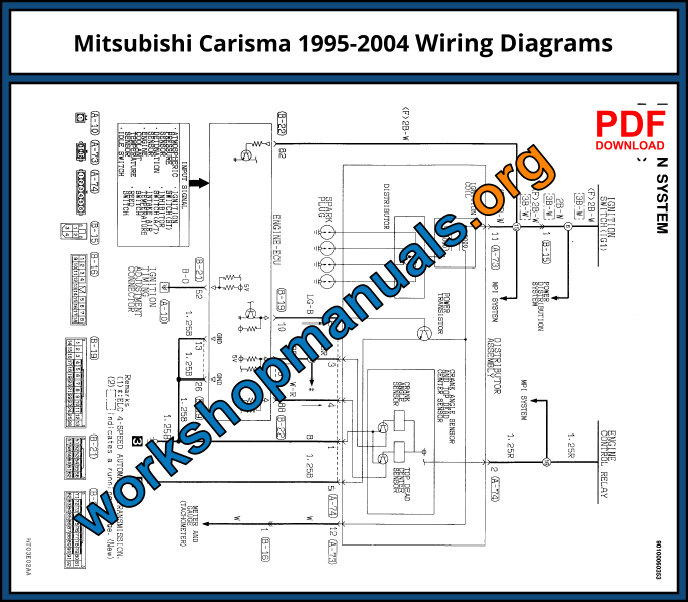 Mitsubishi Carisma 1995-2004 Wiring Diagrams