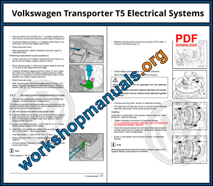 VW Volkswagen Transporter T5 Workshop Repair Manual Download