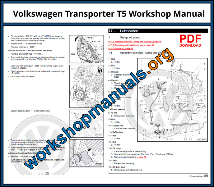 Volkswagen Transporter T5 Workshop Manual