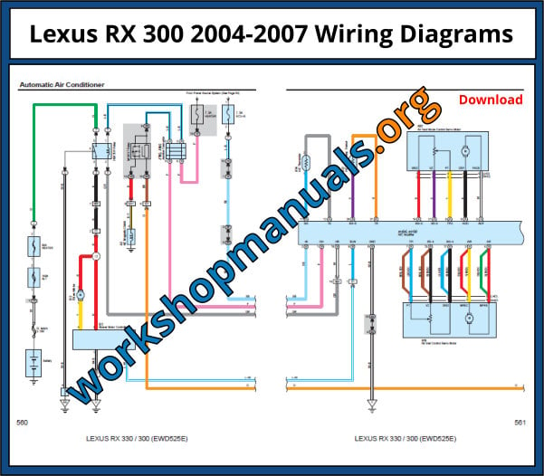 Lexus RX 300 2004-2007 Wiring Diagrams