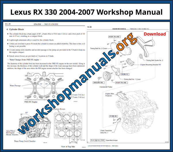 Lexus RX 330 2004-2007 Workshop Manual