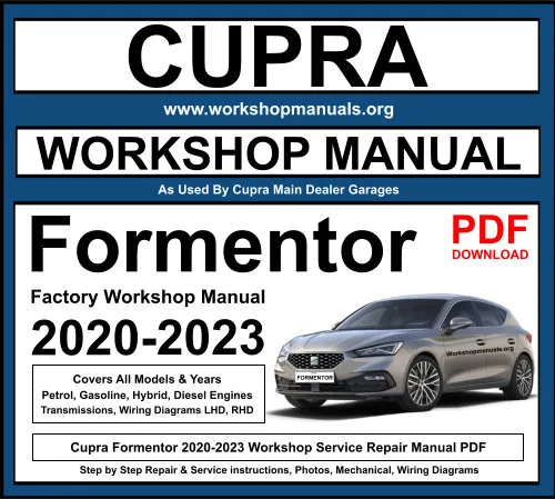 Cupra Formentor 2020-2023 Workshop Repair Manual Download PDF
