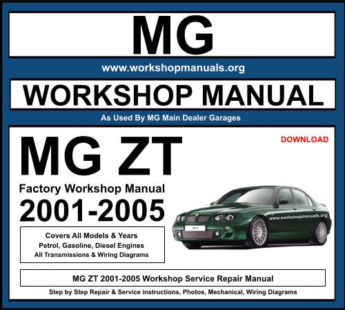 MG ZT 2001-2005 Workshop Service Repair Manual