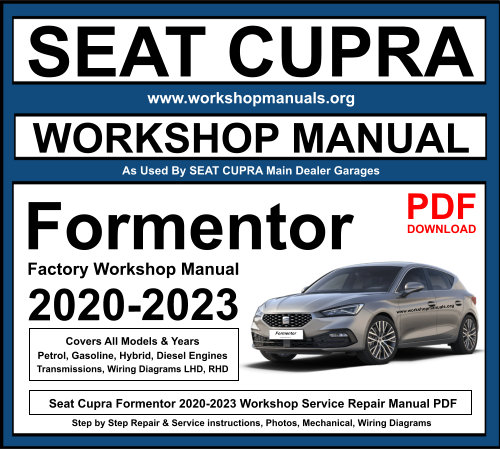 Seat Cupra Formentor 2020-2023 Workshop Repair Manual Download PDF