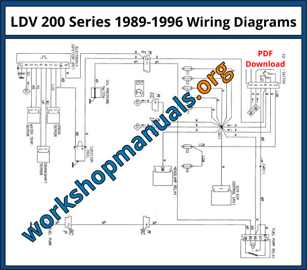 LDV 200 Series 1989-1996 Wiring Diagrams