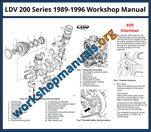 LDV 200 Series 1989-1996 Workshop Manual