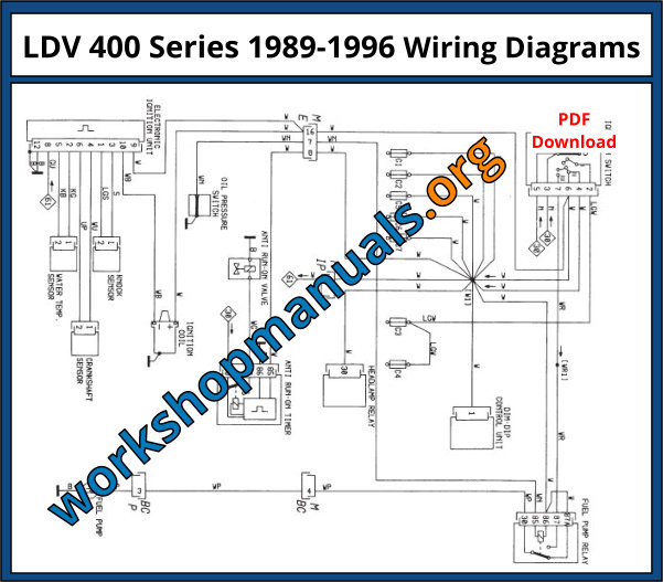 LDV 400 Series 1989-1996 Wiring Diagrams
