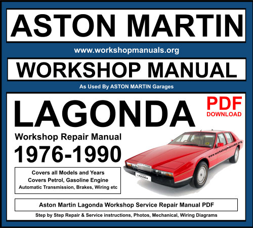 Aston Martin Lagonda 1976-1990 Workshop Repair Manual Download PDF