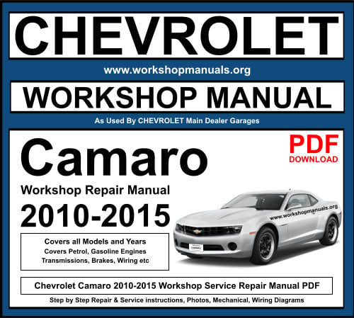 Chevrolet Camaro 2010-2015 PDF Workshop Repair Manual Download
