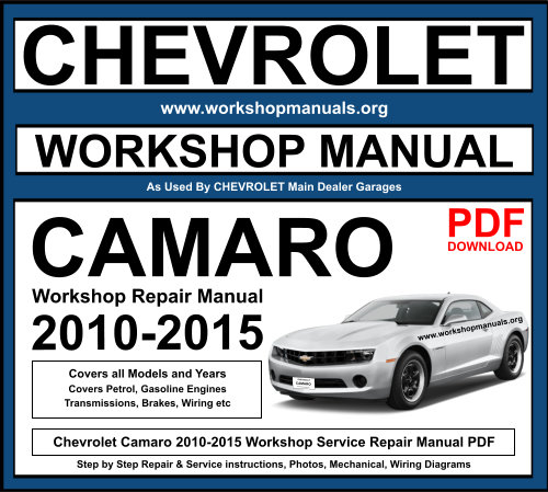 Chevrolet Camaro 2010-2015 Workshop Repair Manual Download PDF