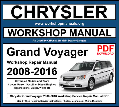 Chrysler Grand Voyager PDF Workshop Repair Manual Download 2008-2016