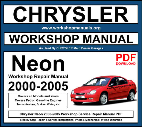 Chrysler Neon PDF Workshop Repair Manual Download 2000-2005