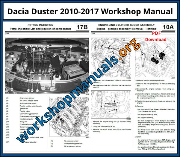 Dacia Duster 2010-2017 Workshop Manual