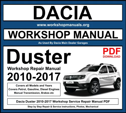 Dacia Duster 2010-2017 Workshop Repair Manual Download PDF