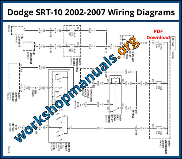 Dodge SRT-10 2002-2007 Wiring Diagrams