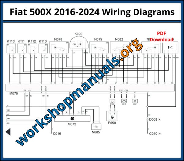 Fiat 500X 2016-2024 Wiring Diagrams