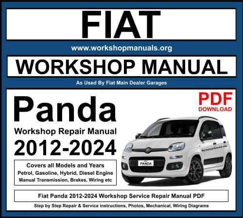 Fiat Panda 2012-2024 Workshop Repair Manual Download PDF