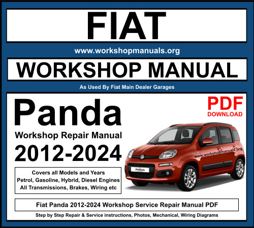 Fiat Panda 2012-2024 Workshop Repair Manual
