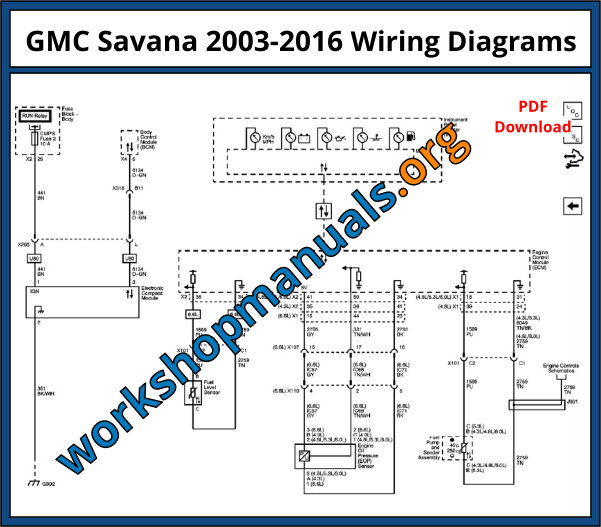 GMC Savana 2003-2016 Wiring Diagrams