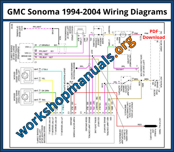 GMC Sonoma 1994-2004 Wiring Diagrams